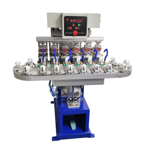 Six-color Multi-color Turntable Pad Printing Machine